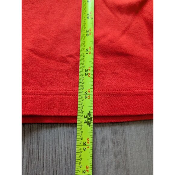 Chaus Woman Red Embroidered Pocket Top 2X Cotton Blend - Picture 6 of 6